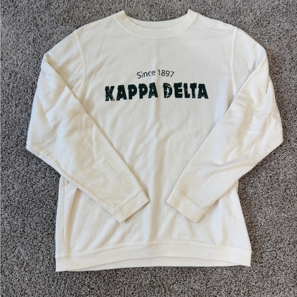 Kappa Delta Boxercraft Cream Crewneck Sweater